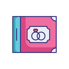 Wedding Album vector icon