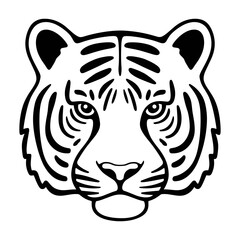 Obraz premium tiger head vector