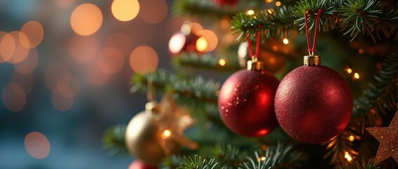 Fototapeta premium Christmas Visual, New Year Visual Designs - Christmas Background.