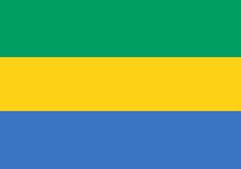 flag of gabon nation