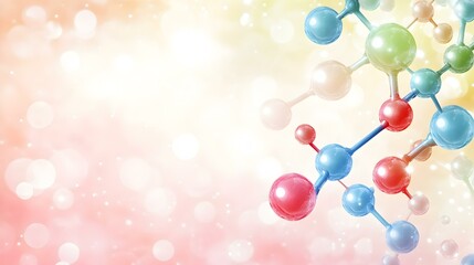 Carbon Molecule Dynamics, an intricate abstract design showcasing the structure and interplay of carbon molecules in a vibrant backdrop.