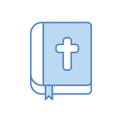 Fototapeta premium Holy Bible vector icon
