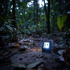 Low Light Jungle Camera Capturing Animal Tracks