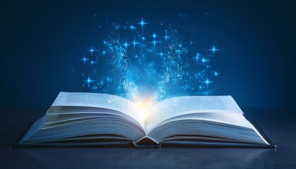 책에서 판타지세계의 마법이 튀어나오고 있다