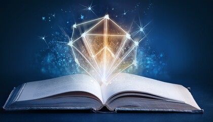 책에서 판타지세계의 마법이 튀어나오고 있다