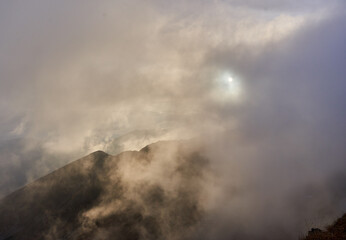 Rocky mountains and hiking trails