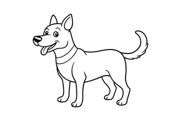 Cute Puppy Vector Illustration - Adorable Cartoon Dog Design, Playful and Friendly Pet Art, Minimalist Decor