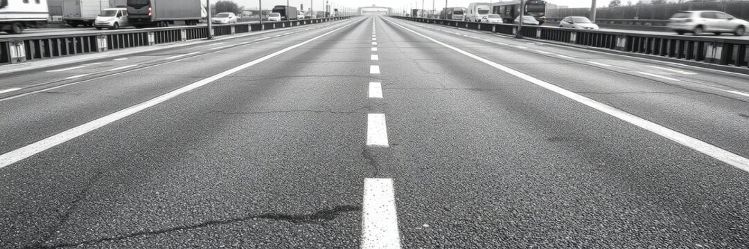 Long stretch of road with a rough textured surface, pattern, monotone, endurance