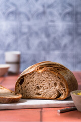 Loaf of sourdough bread