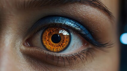 Fototapeta premium Close-Up Image of a Human Eye