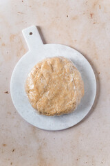 Flaky pie dough crust preparation