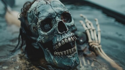 Haunted Spectral Mystery: A Glimpse into an Eerie and Otherworldly Presence in the Shadows