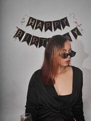 fashion woman with a handbag