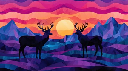 Cut-out wildlife imagery pieced together with chaotic shapes and bold ink strokes