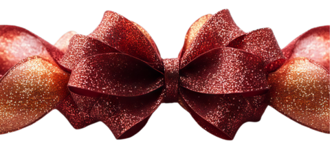 Sparkling Red Bow: Festive Gift Wrapping and Holiday Decor