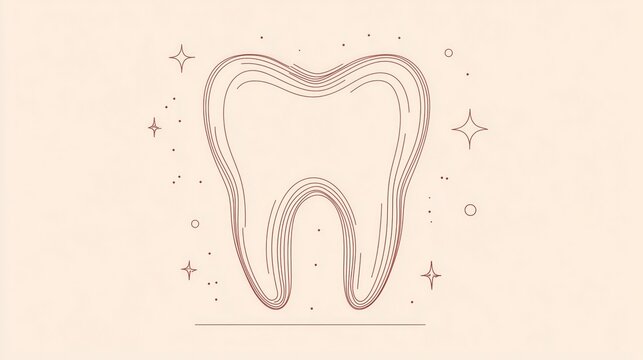 recommend clip art: Stylized tooth highlighting dental health