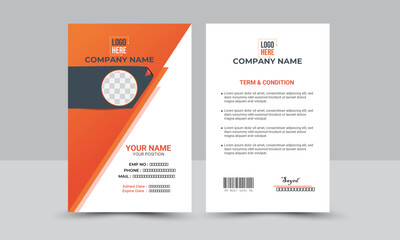 Creative Name Badge Template for Event Access and Corporate Identity, Elegant and Customizable ID Card for Events.