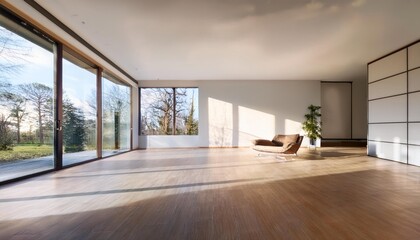 Fototapeta premium empty room with window white background