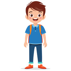 Obraz premium Portrait of a smiling boy