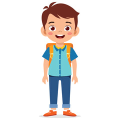 Obraz premium Portrait of a smiling boy