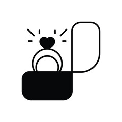 Engagement Ring vector icon