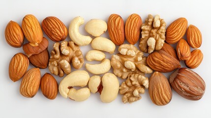 Assorted Nuts with Shells and without Shells