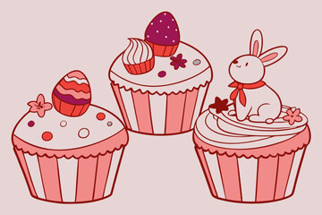 Valentine's Cupcake with Icing & Heart Confetti | Sweet Treat Ideas