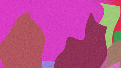 Futuristic Poster Design Featuring a Vibrant Gradient Background with Smooth Fluid Shapes and Grainy Texture &ndash; A Modern Visual Experience with Colorful Noise Effects