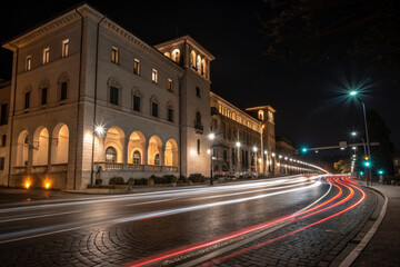 Long Exposure Night Architecture