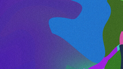 Futuristic Poster Design Featuring a Vibrant Gradient Background with Smooth Fluid Shapes and Grainy Texture – A Modern Visual Experience with Colorful Noise Effects