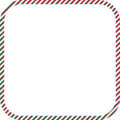 Obraz premium Merry Christmas frame. Christmas border frame. Red and green frame for Christmas 