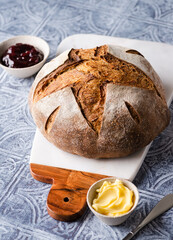 Loaf of sourdough bread