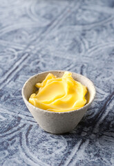 Butter in bowl
