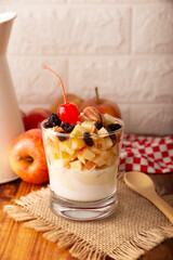 Mexican Christmas Apple Salad. In Mexico it is called Ensalada de Manzana. The apple salad is an easy and quick recipe, it is a dish that cannot be missing at Mexican Christmas dinner.
