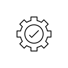 Execution thin line vector icon.