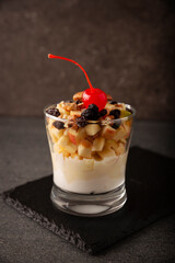 Mexican Christmas Apple Salad. In Mexico it is called Ensalada de Manzana. The apple salad is an easy and quick recipe, it is a dish that cannot be missing at Mexican Christmas dinner.