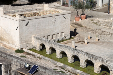 The 16th Century Fountain or the Mascheroni of Laterza, Taranto, Puglia, Italy