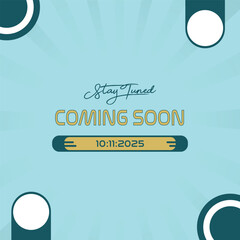 Obraz premium trendy coming soon web release background