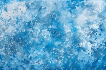 Obraz premium Abstract blue watercolor background with white spots. Watercolor background.