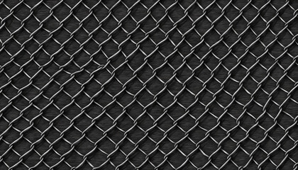 Black and white sketch engraving of fence with full frame background.
