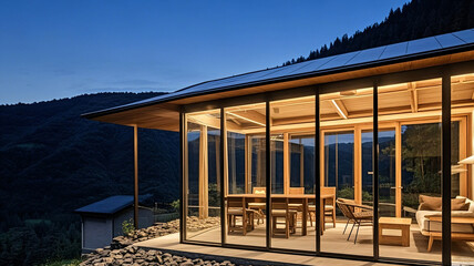 Fototapeta premium modern sun room interior design