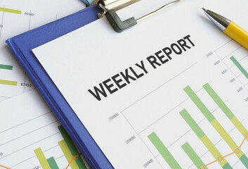 Weekly report is shown using the text
