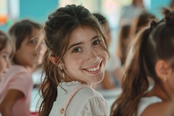 Fototapeta premium teacher with students