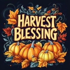 Greeting card design for thanksgiving holiday.