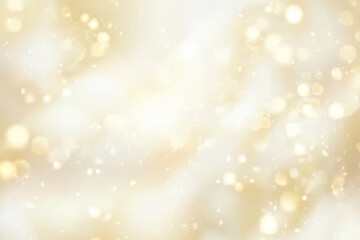 Soft bokeh background with golden hues creating dreamy atmosphere. Perfect for festive or elegant designs