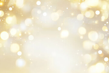 Fototapeta premium beautiful bokeh background with soft golden lights creating dreamy atmosphere. Perfect for festive occasions and celebrations