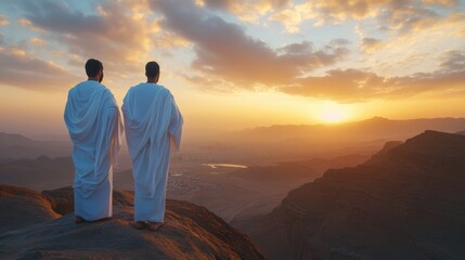 Spiritual Reflection on Mount Arafat During Hajj