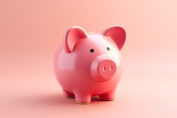 piggy bank is a pig. for advertising, for banners.