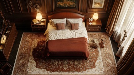 Fototapeta premium Luxurious Master Bedroom Interior Design