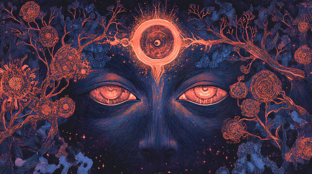 Mysticism is popularly known as one with god, but may refer to any kind of ecstasy or altered state of consciousness which is given a religious or spiritual meaning. Mysticism. Illustration